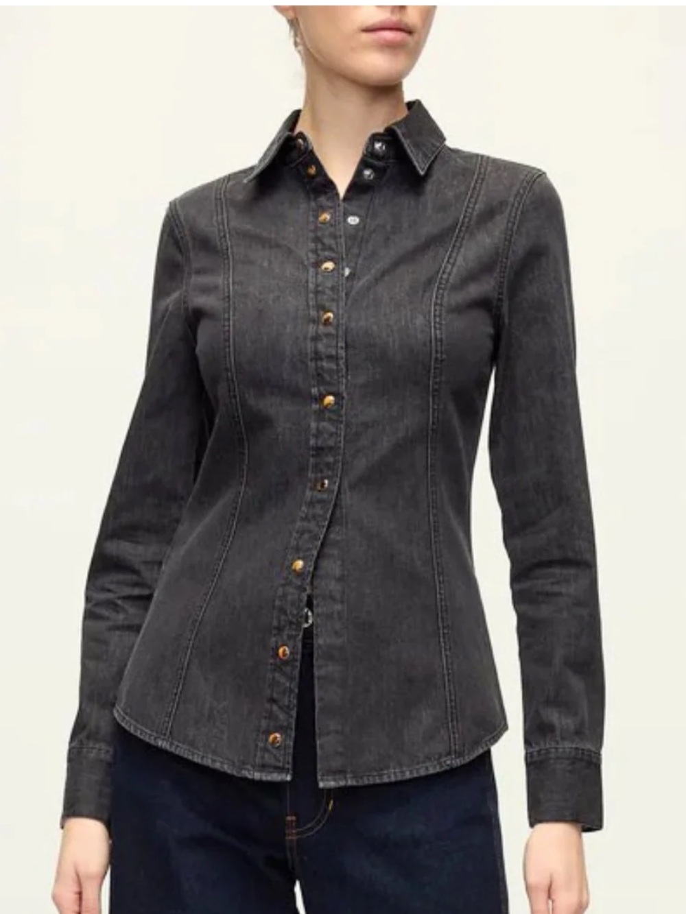 VERONICA BEARD - EDDIE SHIRT - ONYX size 12